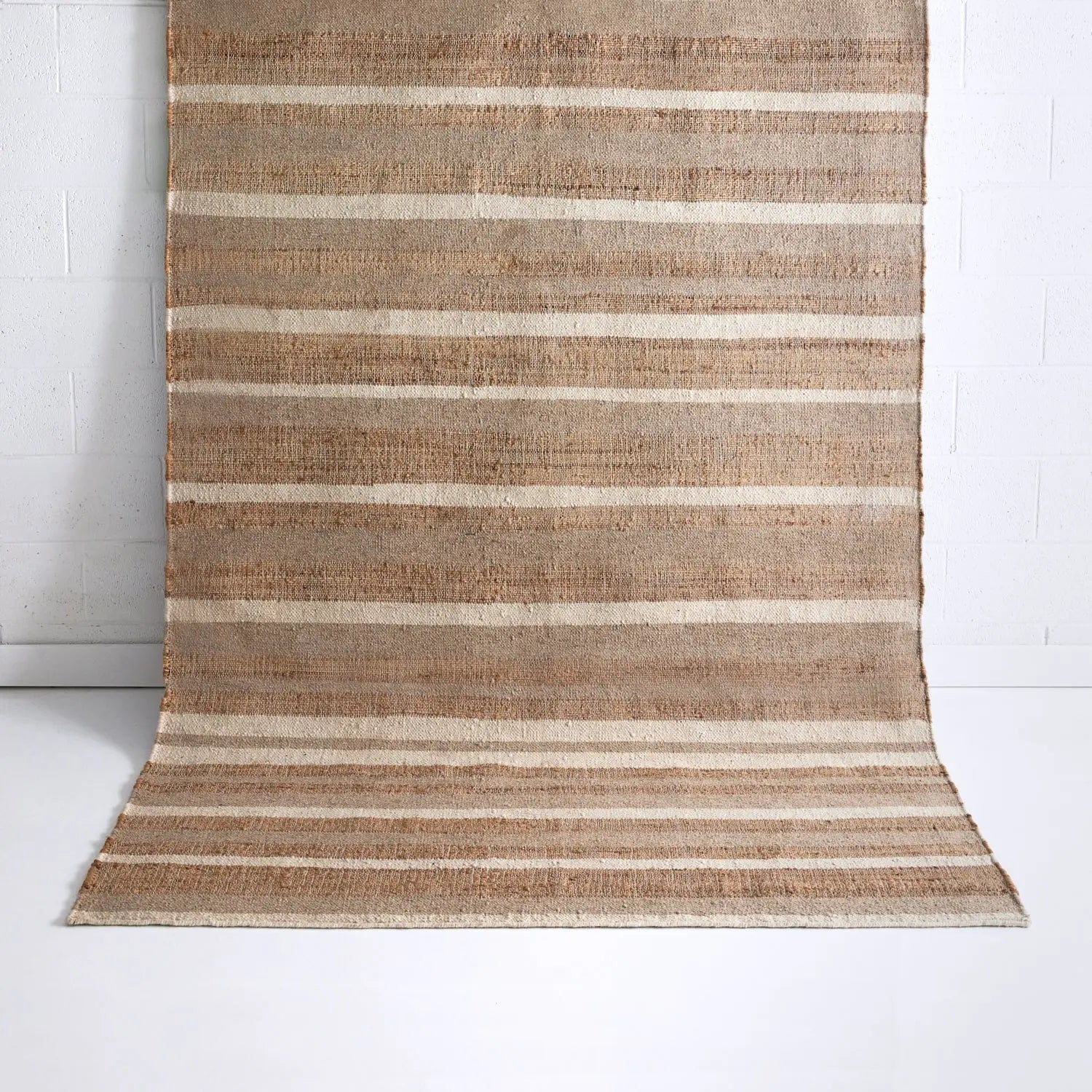 Bondi Jute Striped Rug Natural