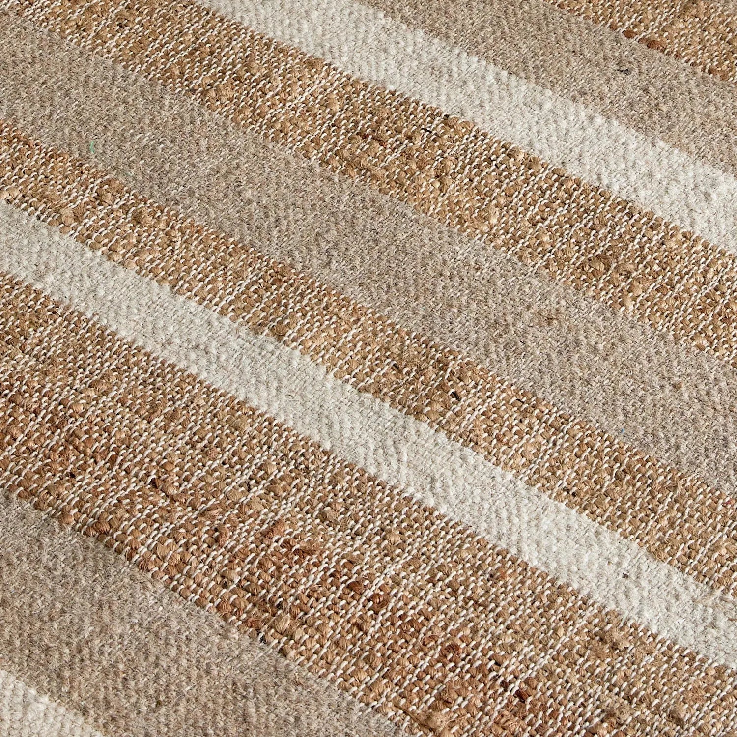 Bondi Jute Striped Rug Natural