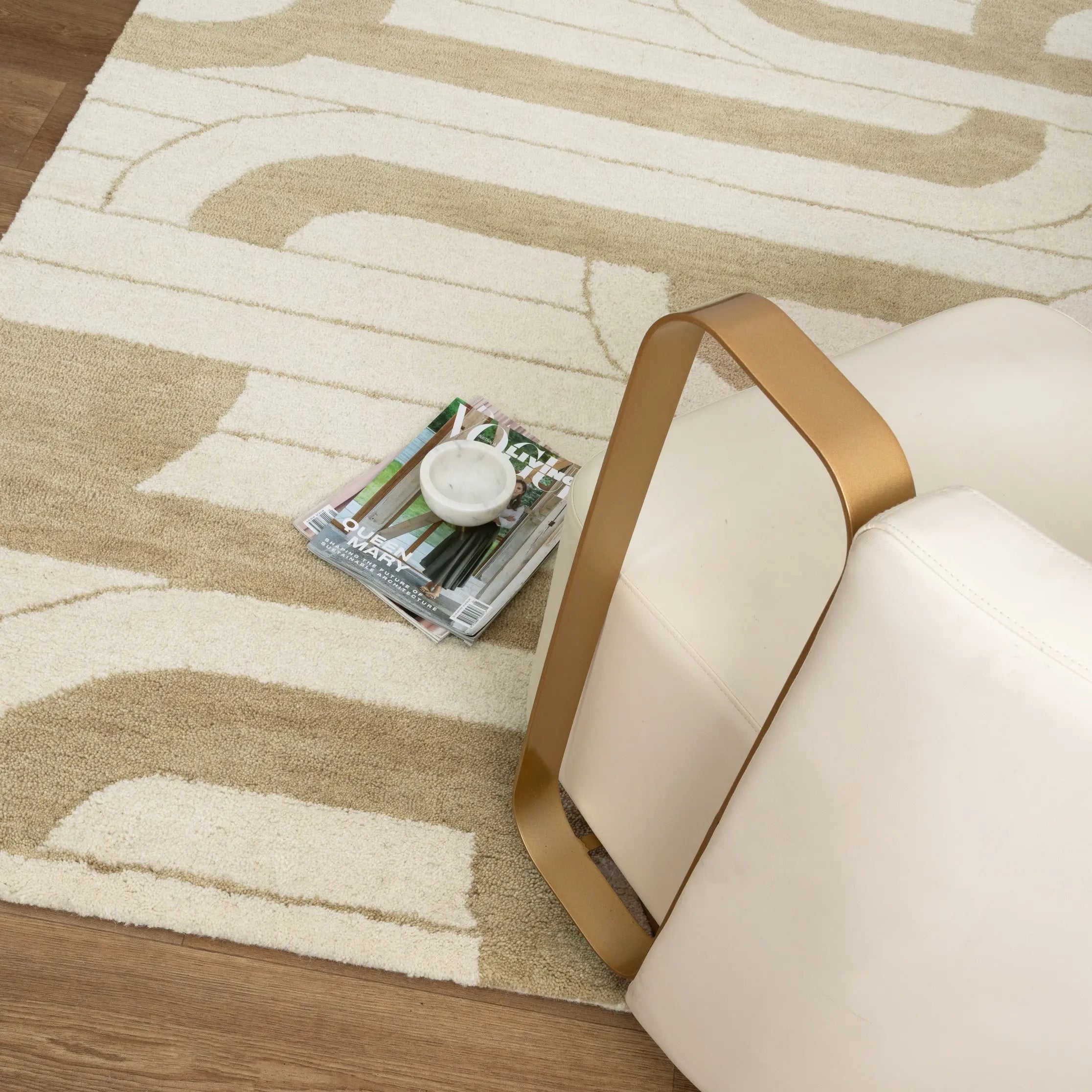 Clovelly Ivory Sand Wool Rug