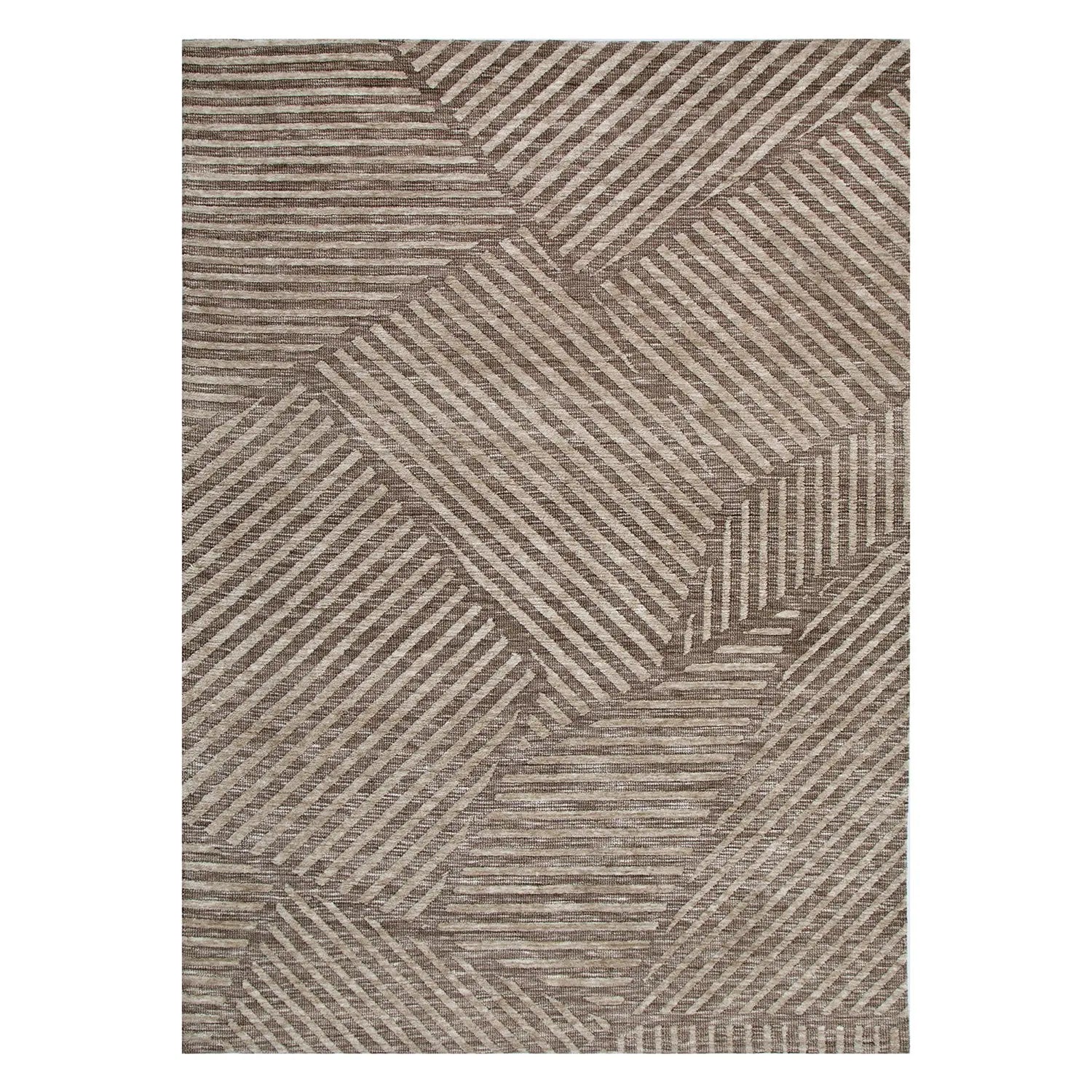 Collaroy Abstract Geo Floor Rug Coffee