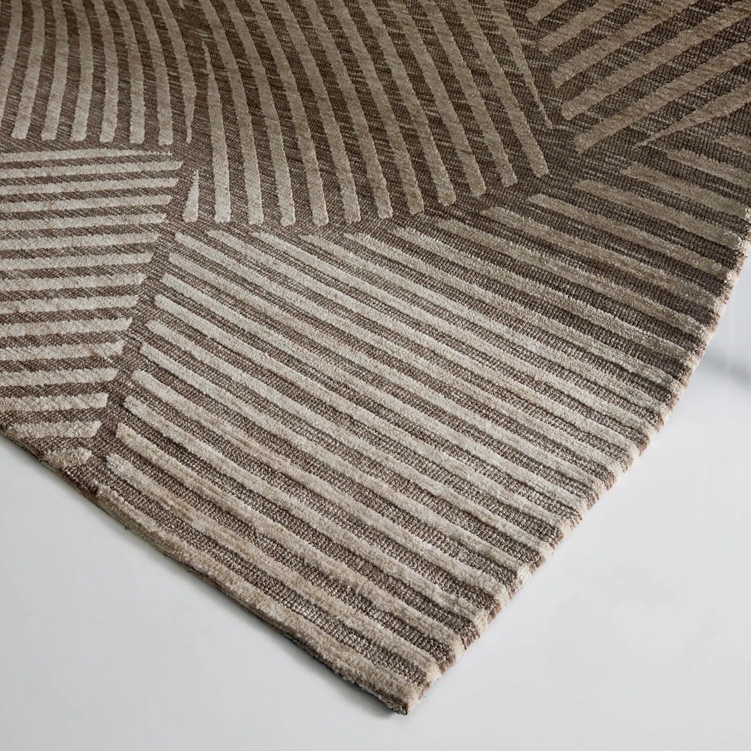 Collaroy Abstract Geo Floor Rug Coffee