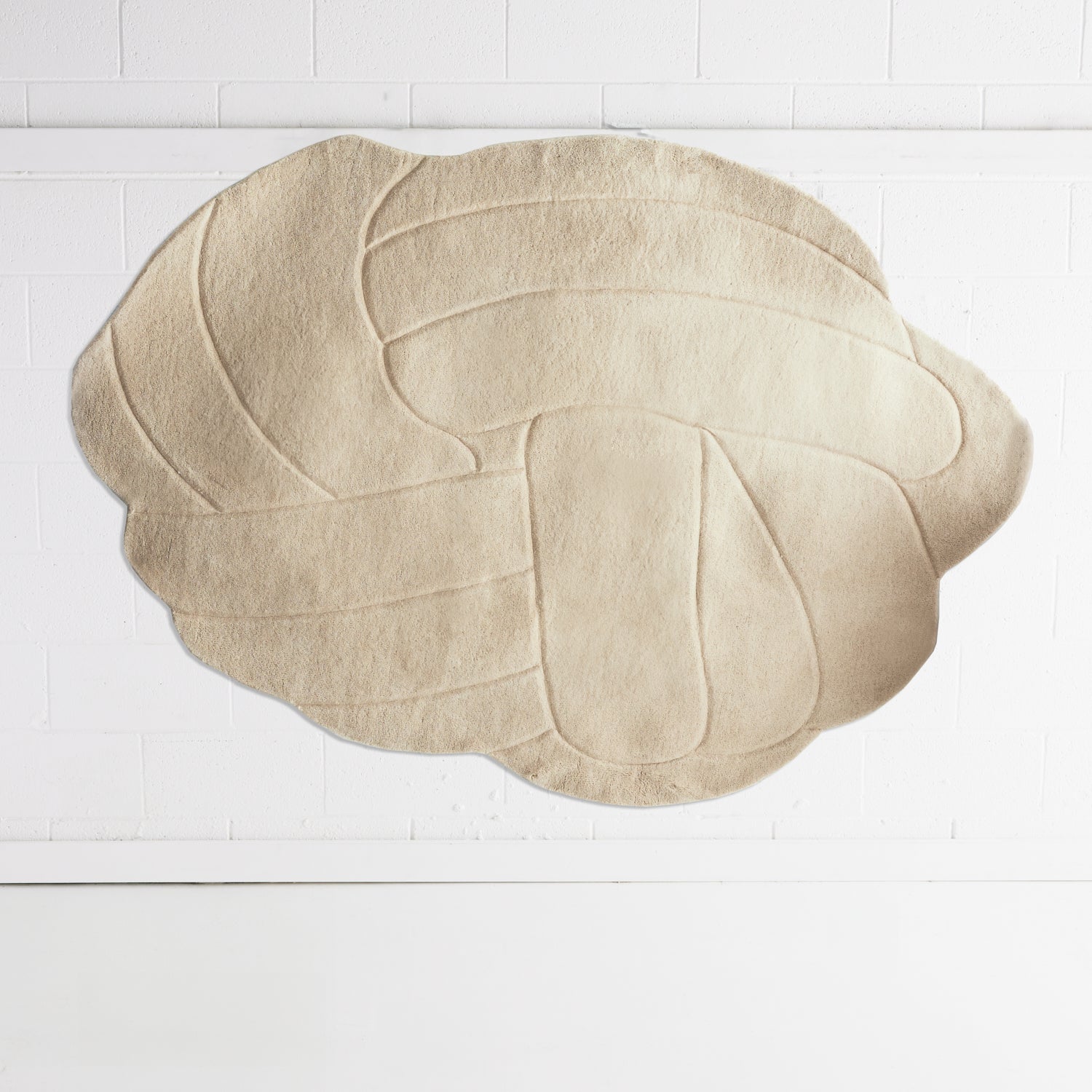 Coral Irregular Wool Rug