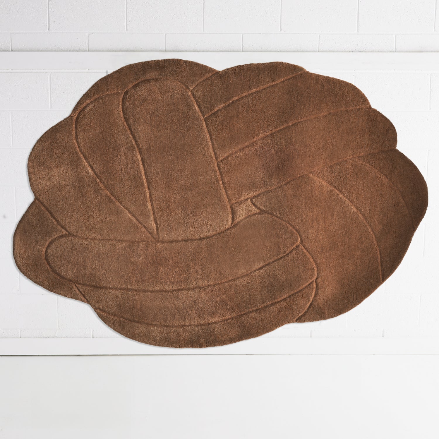 Coral Irregular Wool Rug