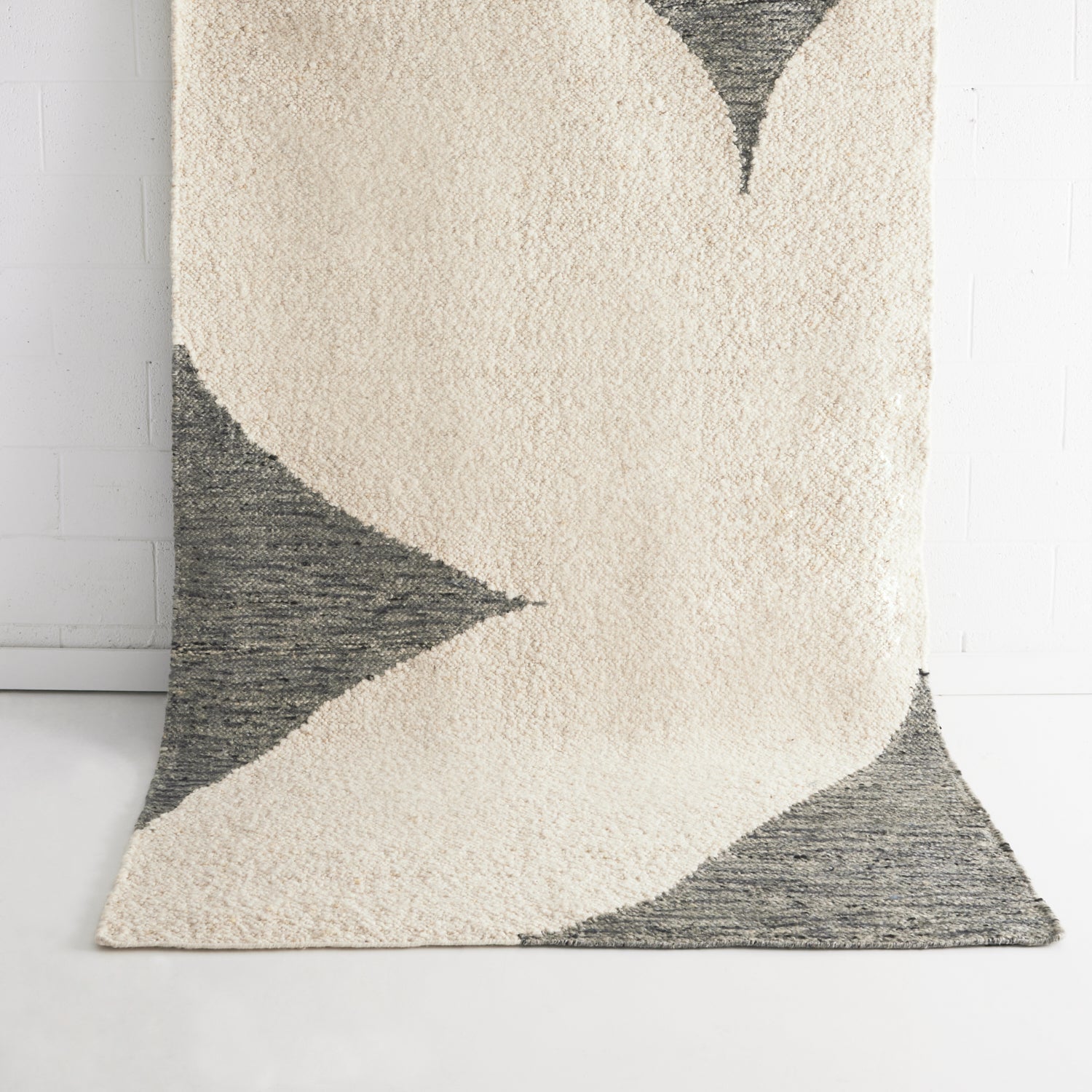 Lush Grey Ivory Boucle Rug