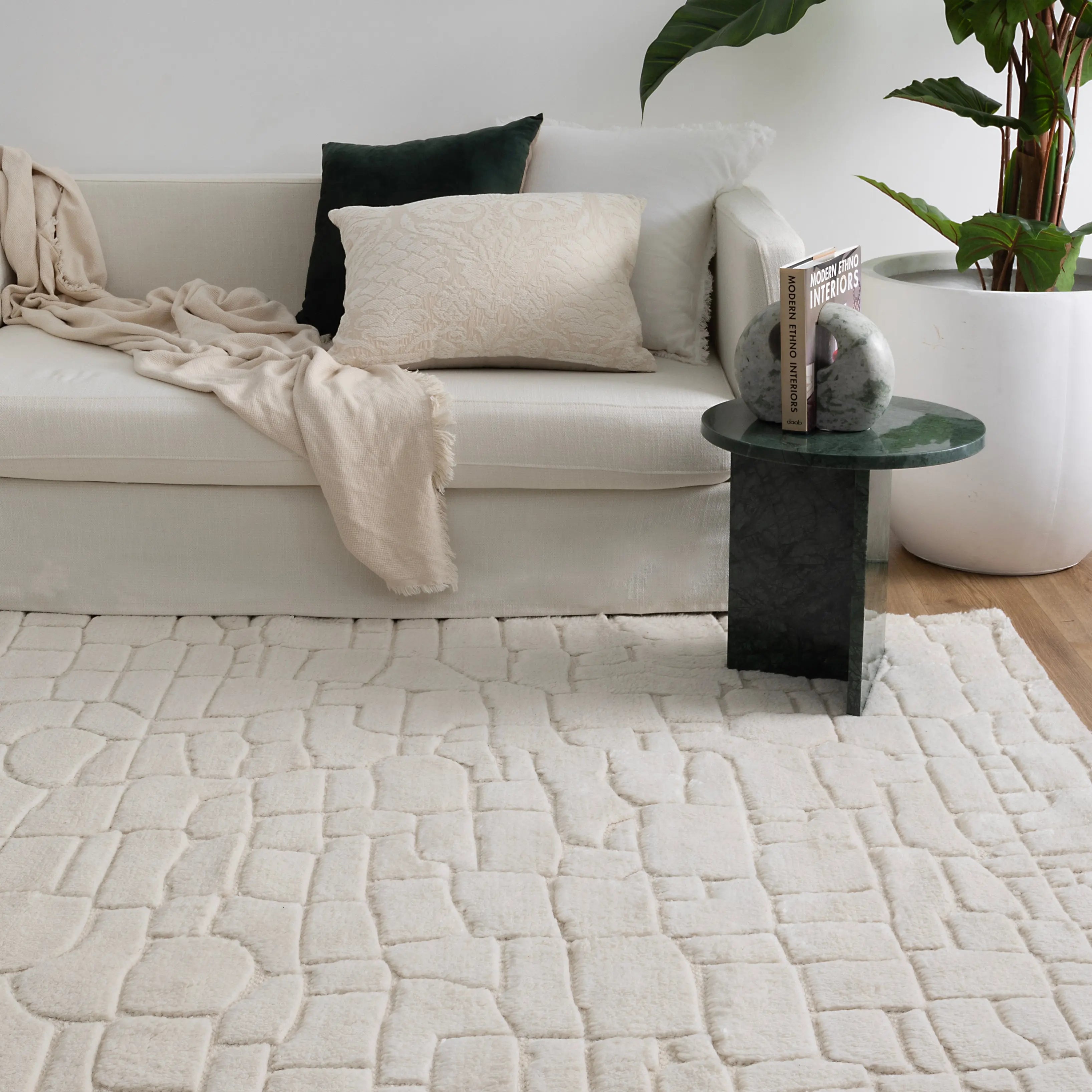 Tasman Ivory Wool Rug
