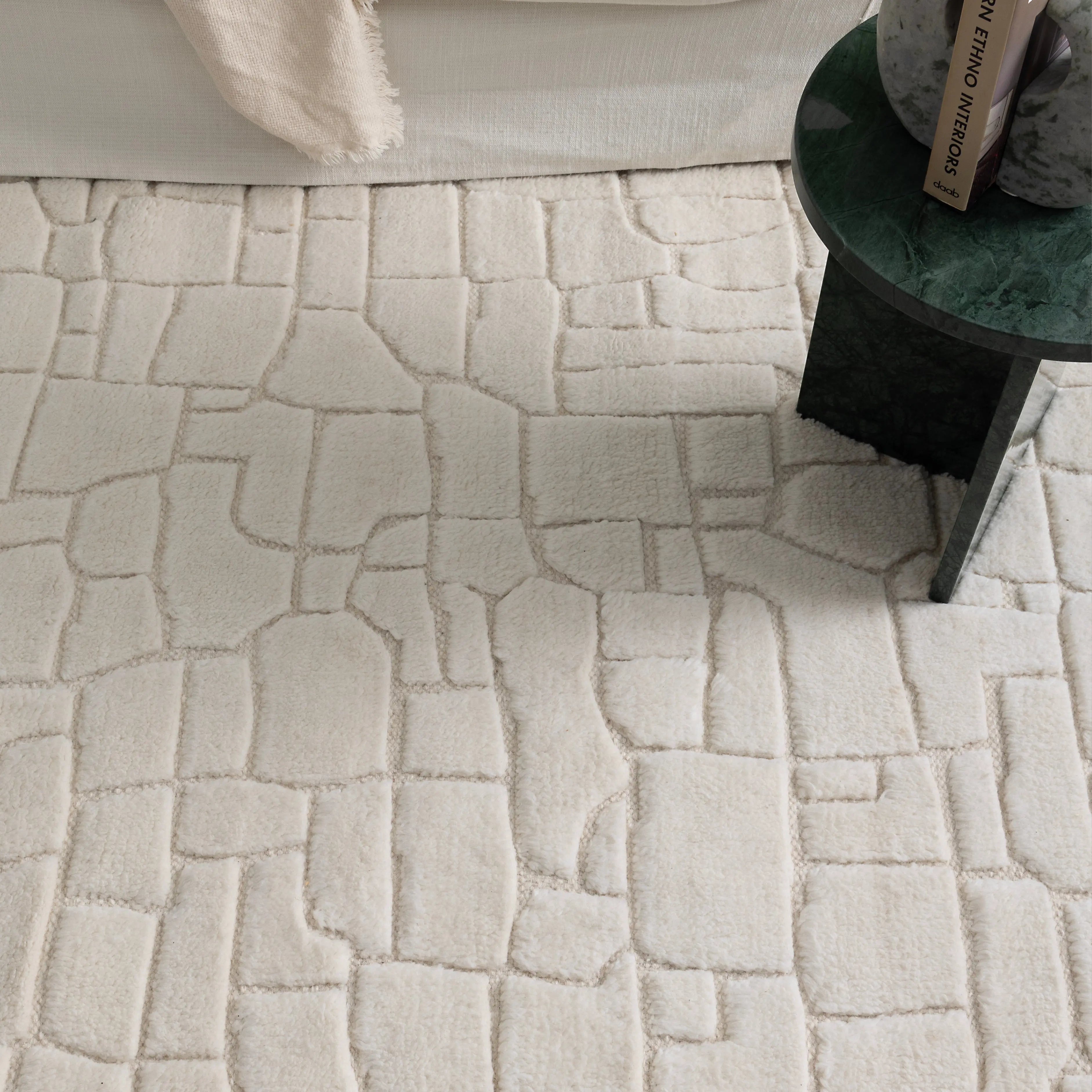 Tasman Ivory Wool Rug