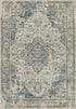 Unique Cream Blue Rug