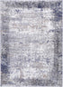 Abstract Echo Blue Grey Washable Rug - Washable Rug - Rugs a Million