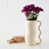 Abstract Handle Ceramic Vase White - Vases - Rugs a Million