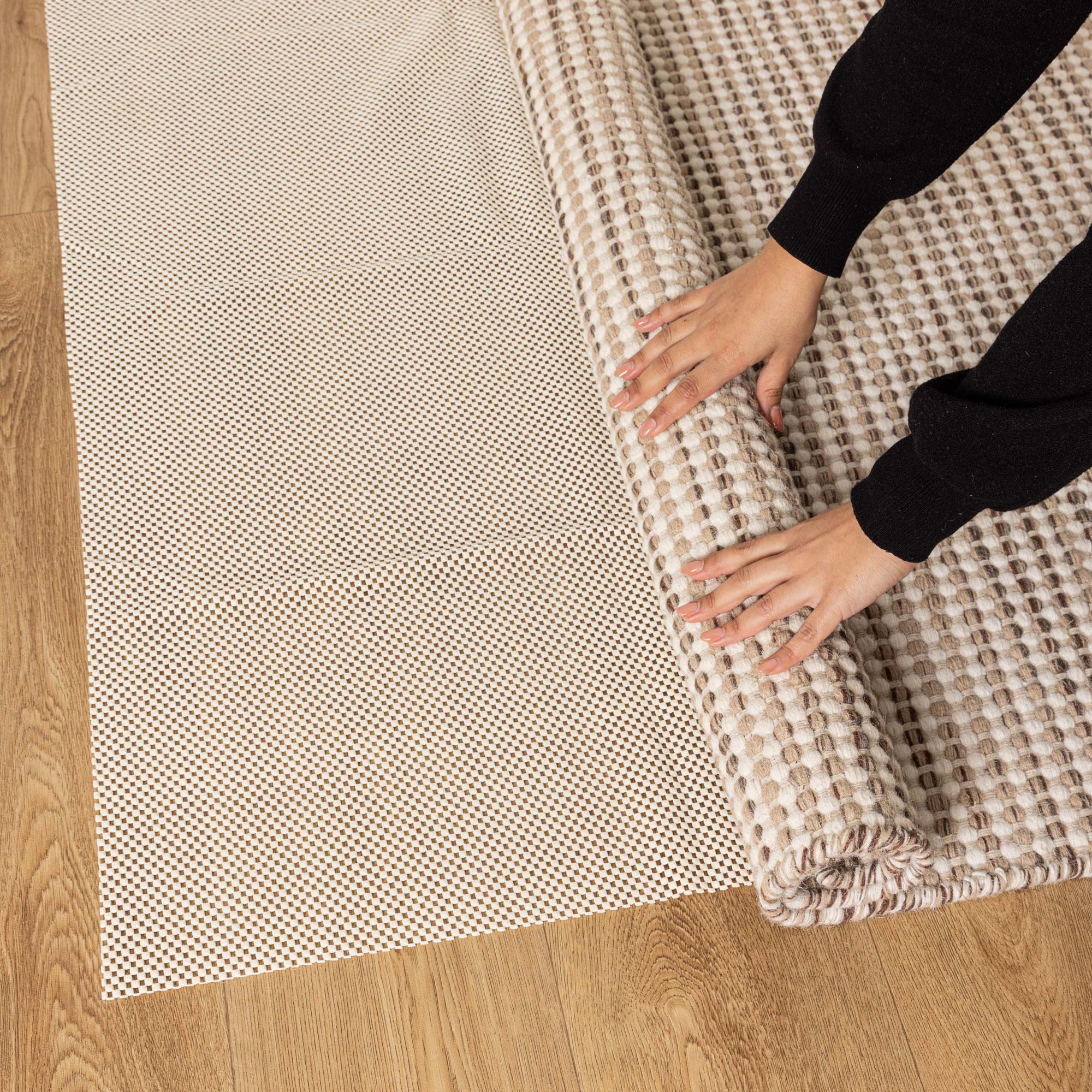 Anti - Slip White RUG STOP pad for hard surfaces, Wooden & Tiled - Rug Pad - Rugs a Million