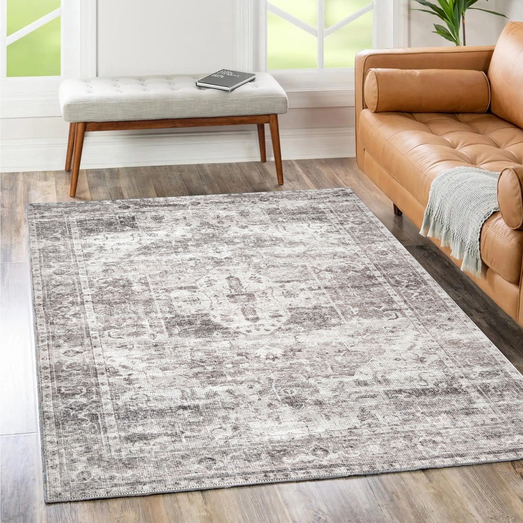 Chateau Ash Rug - Washable Rug - Rugs a Million