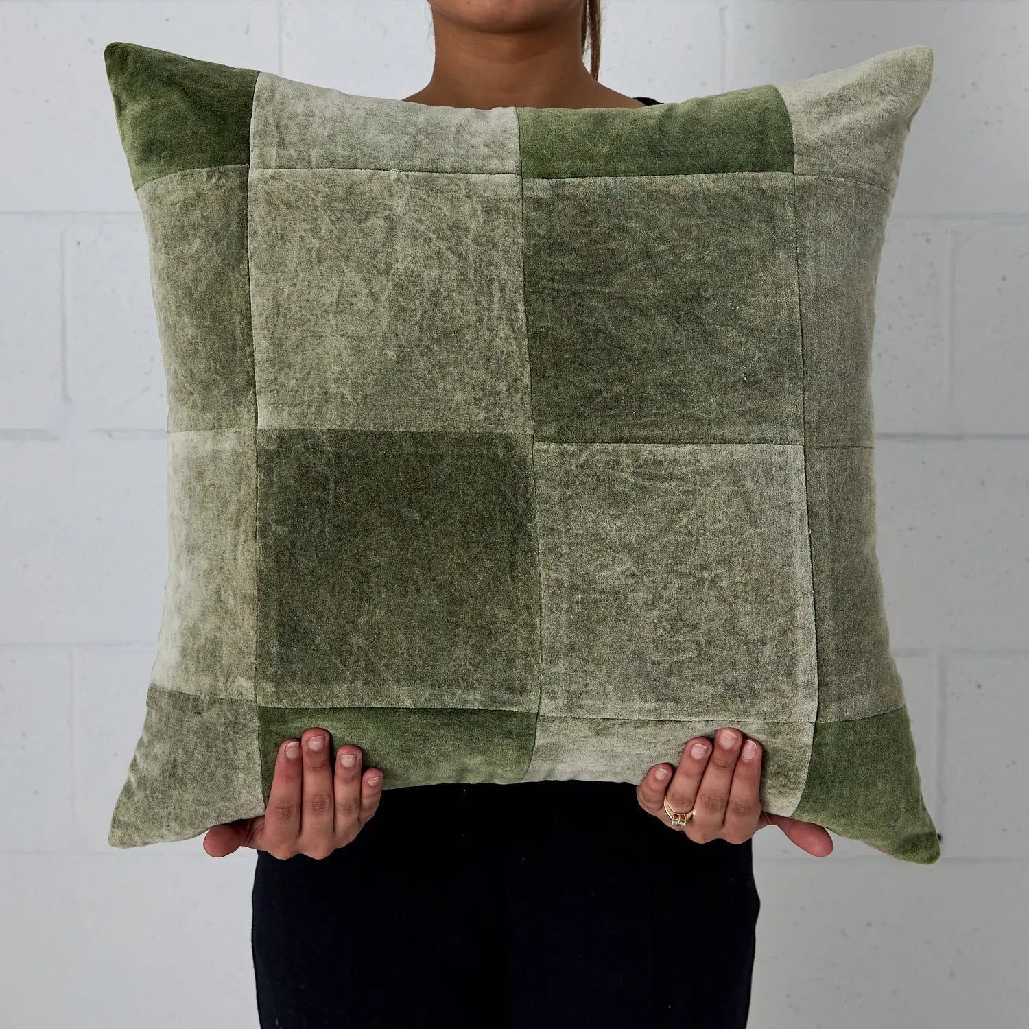 Check Cushion Green - Cushion - Rugs a Million