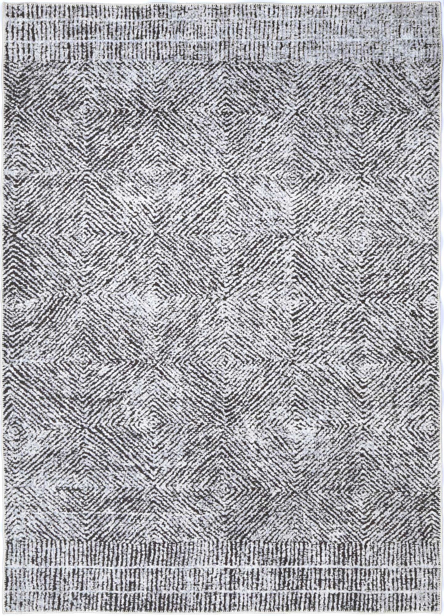 Contemporary Lauro Grey Rug - Washable Rug - Rugs a Million