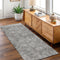 Contemporary Lauro Grey Runner - Washable Rug - Rugs a Million