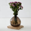 Dappled Glass Vase Brown - Vases - Rugs a Million