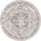 Distressed Vintage Cezanne Blush Round Washable Rug - Washable Rug - Rugs a Million