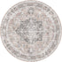 Distressed Vintage Cezanne Blush Round Washable Rug - Washable Rug - Rugs a Million