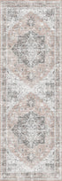 Distressed Vintage Cezanne Blush Washable Rug - Washable Rug - Rugs a Million