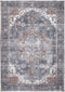 Distressed Vintage Cezanne Rabbit Gray Inca Gold Area Rug - Washable Rug - Rugs a Million