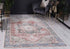 Distressed Vintage Cezanne Terracotta Blue Washable Rug - Washable Rug - Rugs a Million