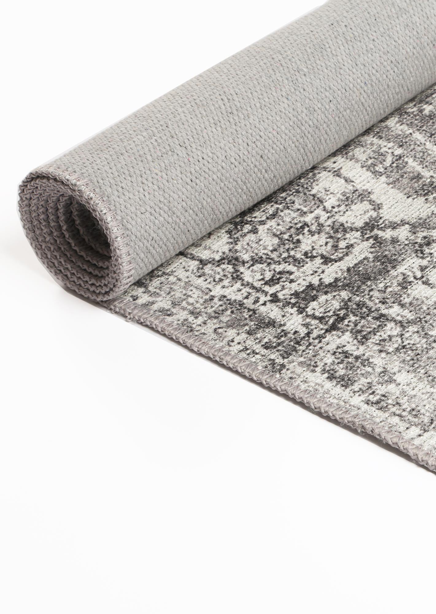 Distressed Vintage Chilaz Grey Rug - Washable Rug - Rugs a Million