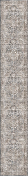 Distressed Vintage Kendra Ash Runner Rug - Washable Rug - Rugs a Million