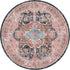 Distressed Vintage Kendra Round Rug - Washable Rug - Rugs a Million