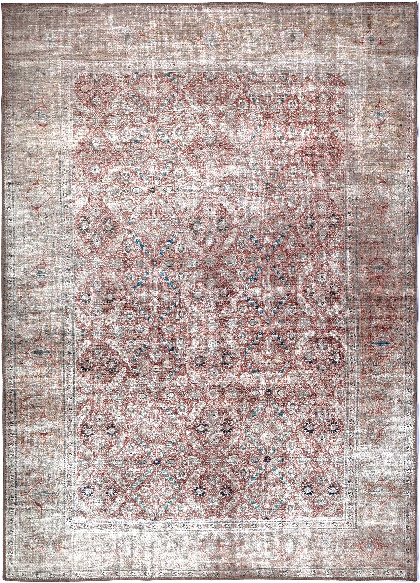 Distressed Vintage Levent Area Rug - Washable Rug - Rugs a Million