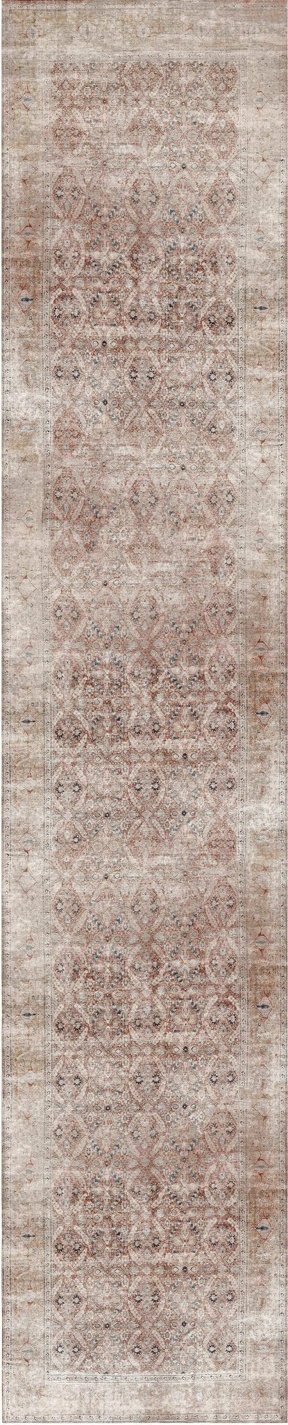 Distressed Vintage Levent Runner Rug - Washable Rug - Rugs a Million