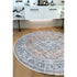 Distressed Vintage Oxus Desert Round Rug - Washable Rug - Rugs a Million