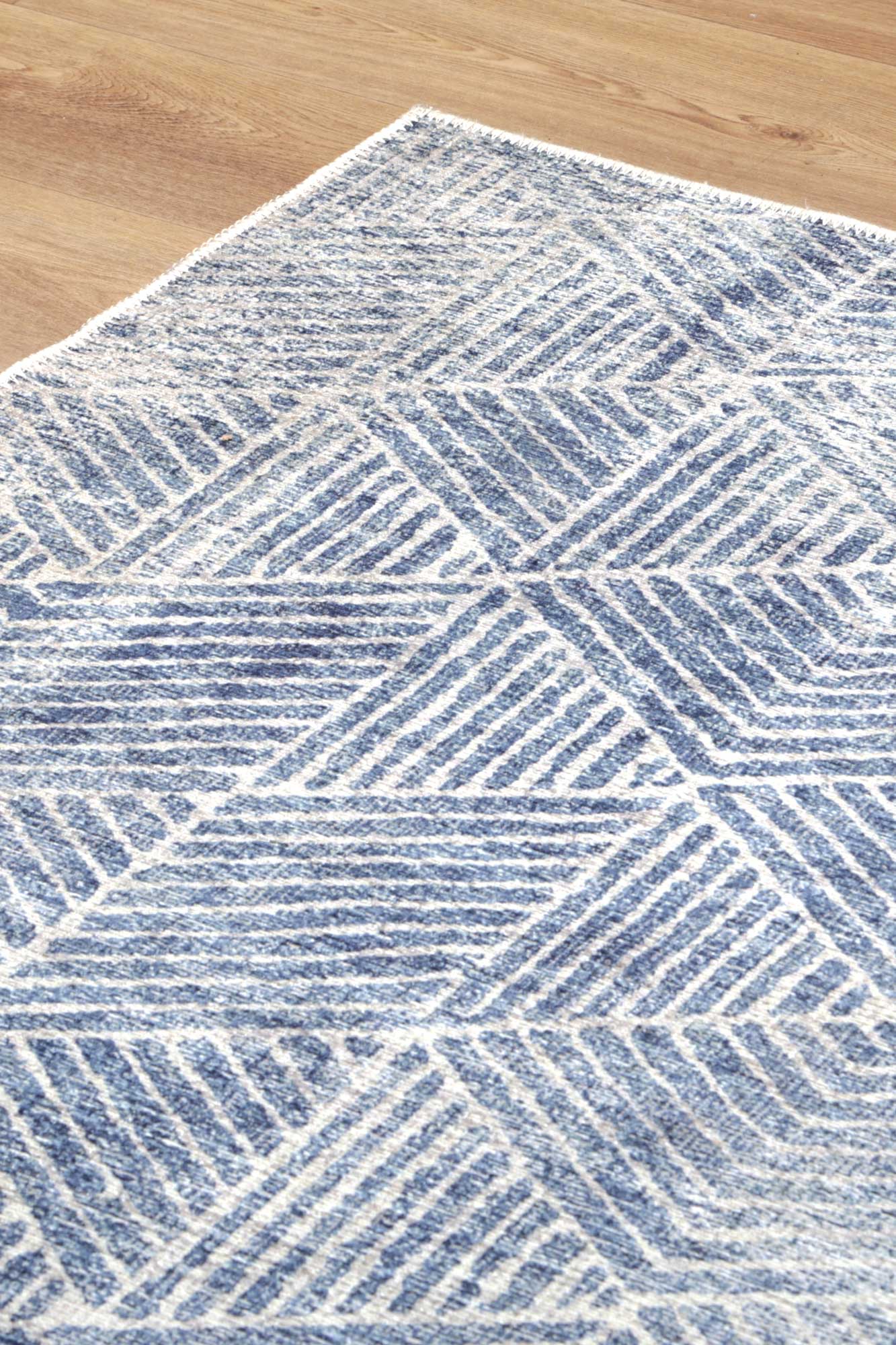 Greenport Blue Washable Rug - Washable Rug - Rugs a Million