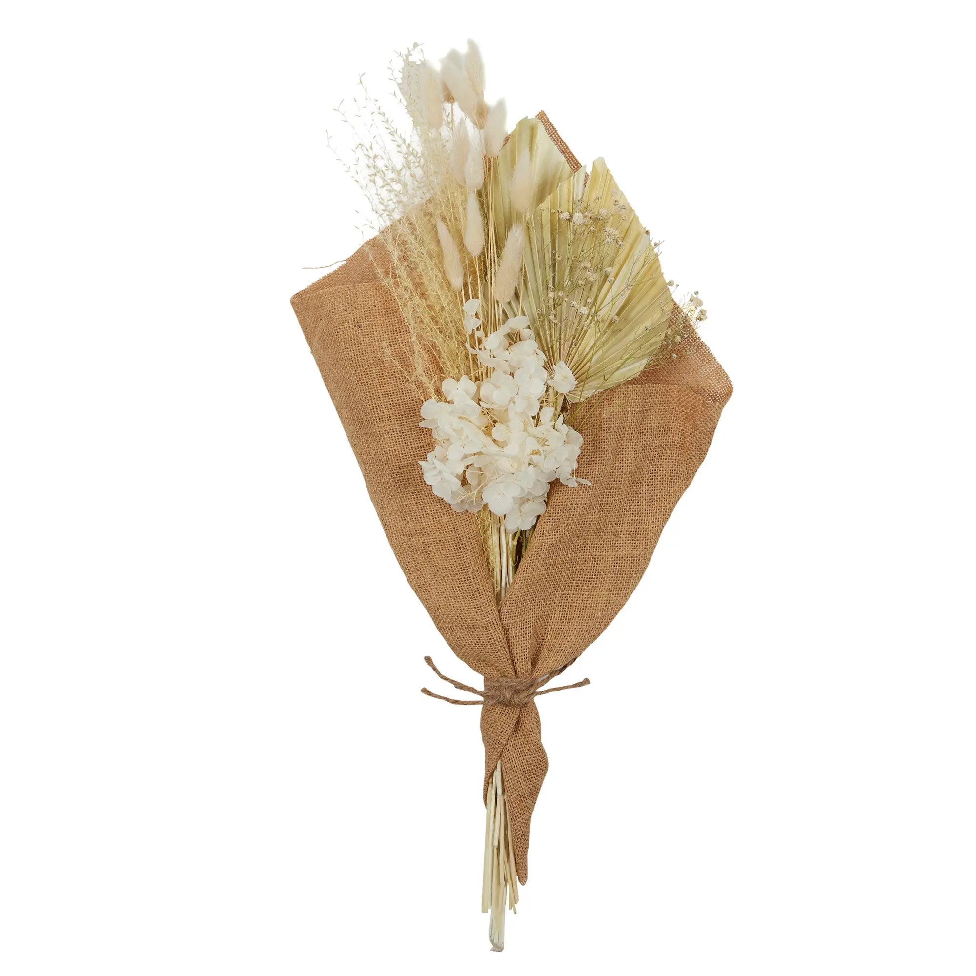 Hessian Wrap Dried Flower Bouquet Ivory - Plants/Planters - Rugs a Million