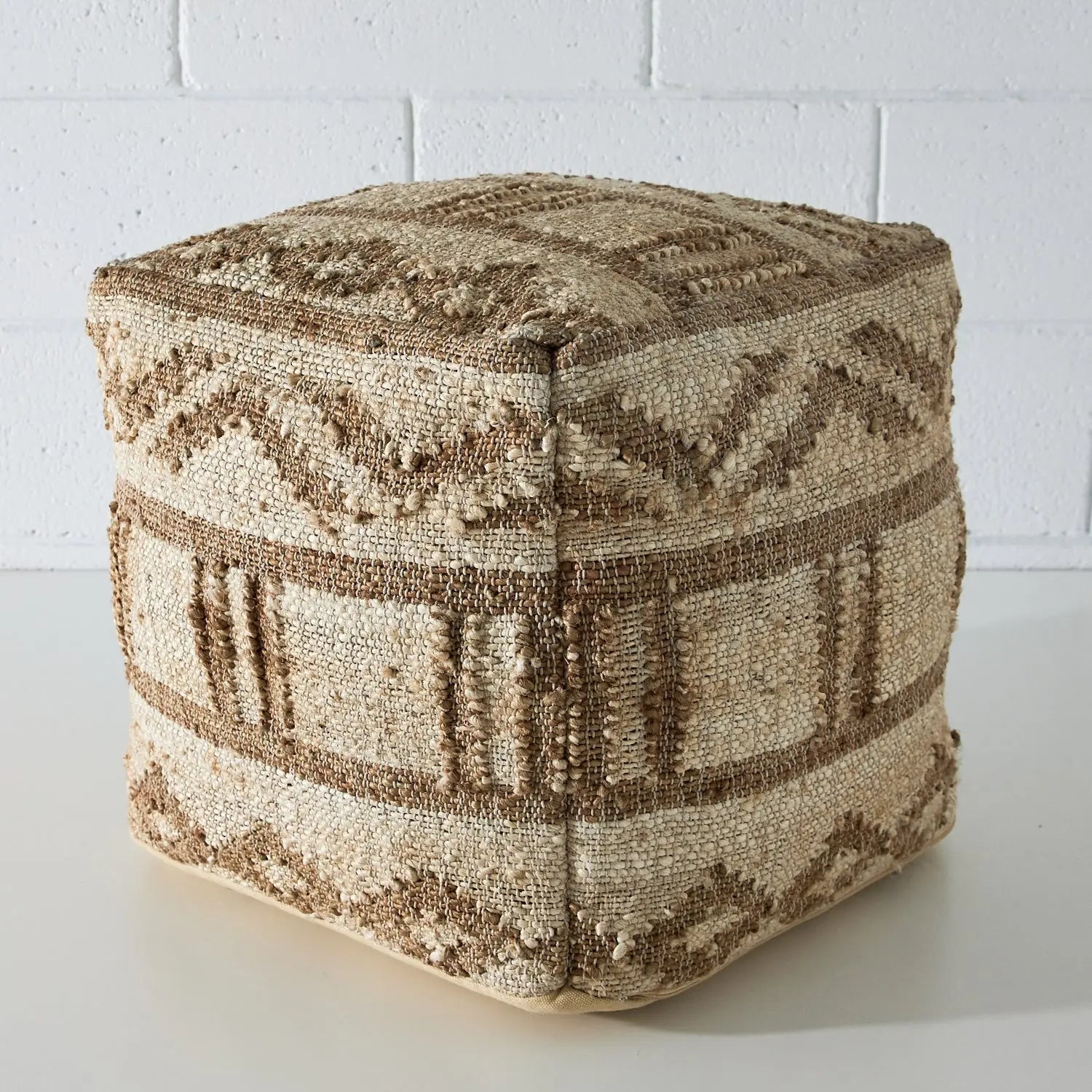 Jute Pouffe Natural - Cushion - Rugs a Million