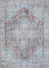 Kutha Blue Red Washable Rug - Washable Rug - Rugs a Million