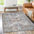 Le Grand Louvre Blue Washable Rug - Washable Rug - Rugs a Million