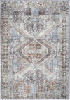 Le Grand Louvre Blue Washable Rug - Washable Rug - Rugs a Million