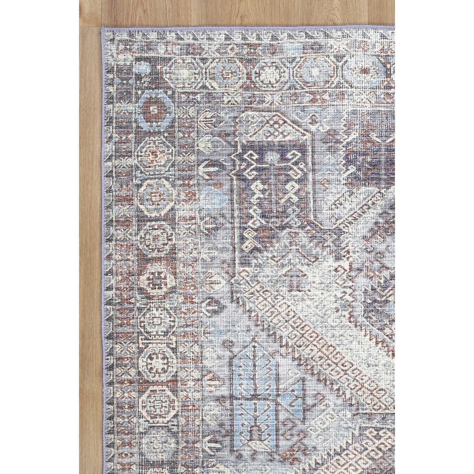 Le Grand Louvre Blue Washable Runner - Washable Rug - Rugs a Million