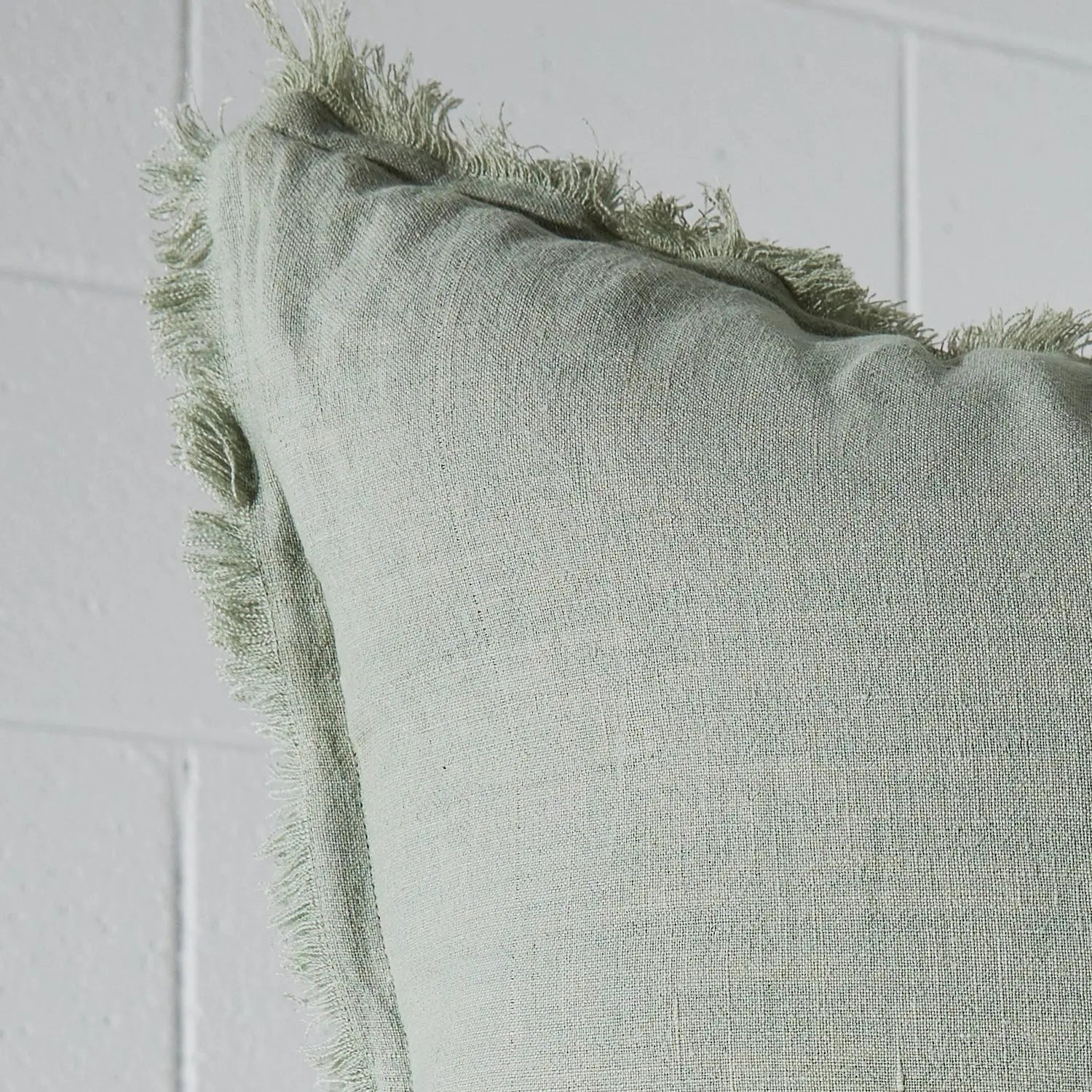 Linen Cushion Sage Green - Cushion - Rugs a Million