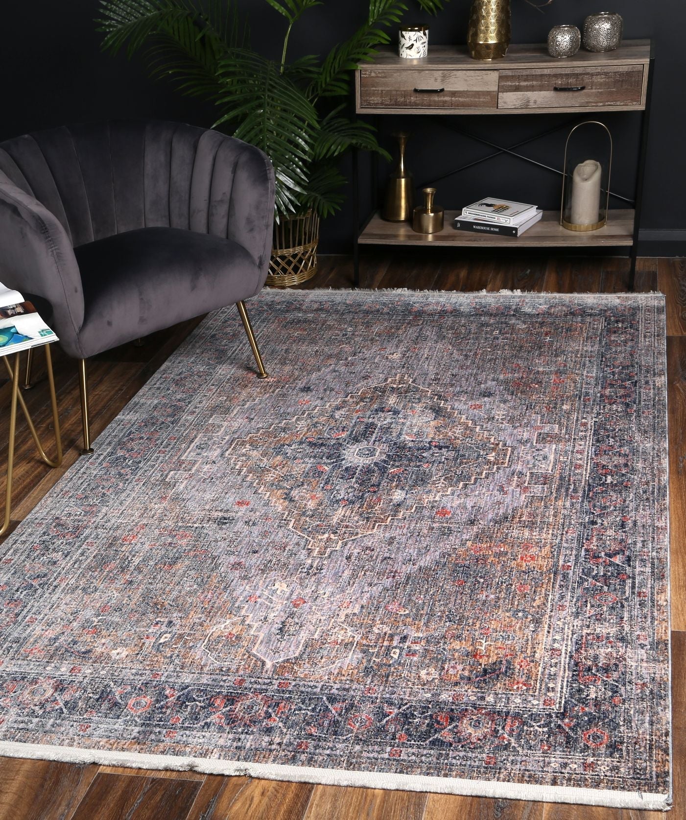 Malte Black Red Traditional Rug - Area Rug - Rugs a Million