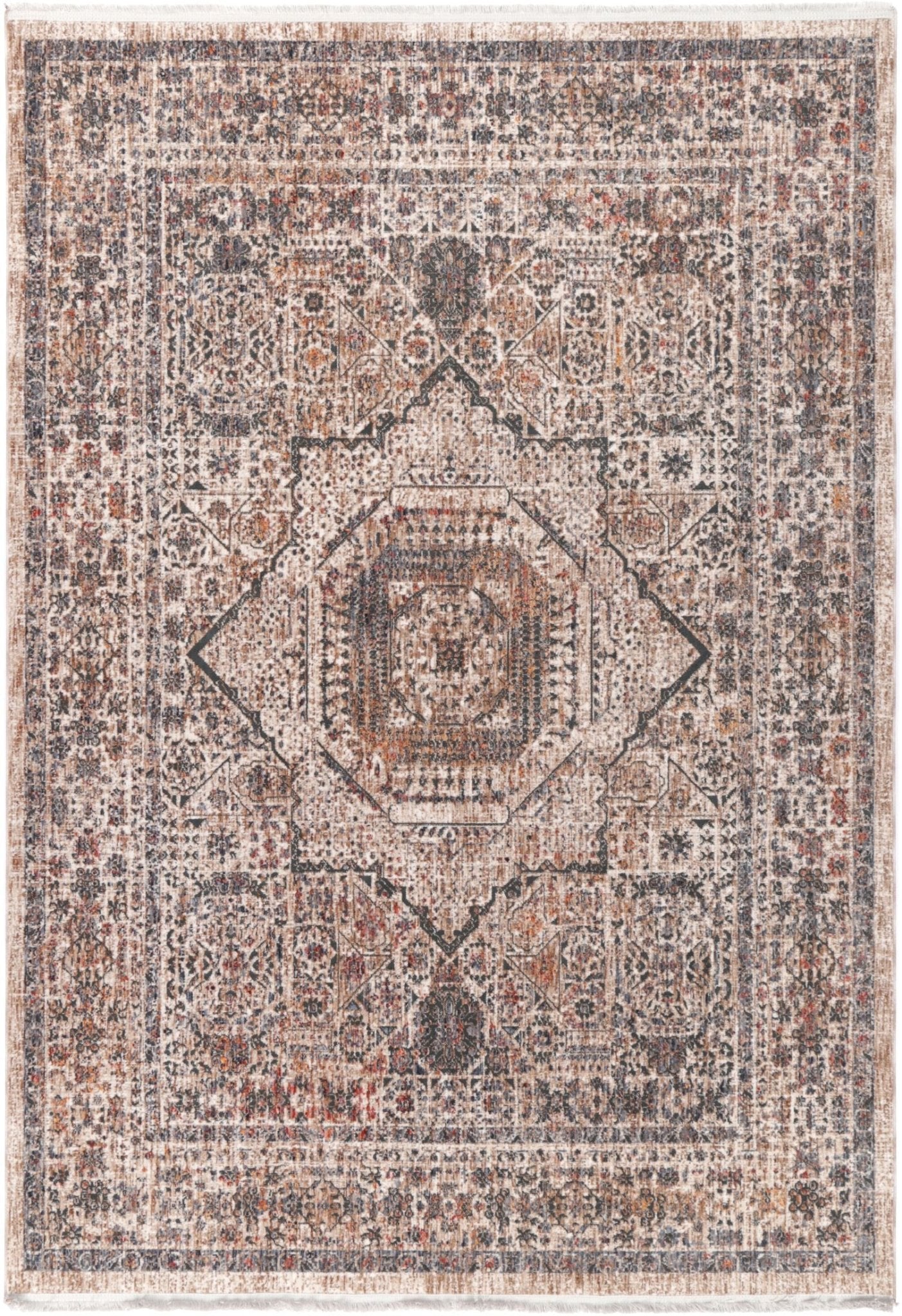 Malte Orange Cream Traditional Rug - Area Rug - Rugs a Million