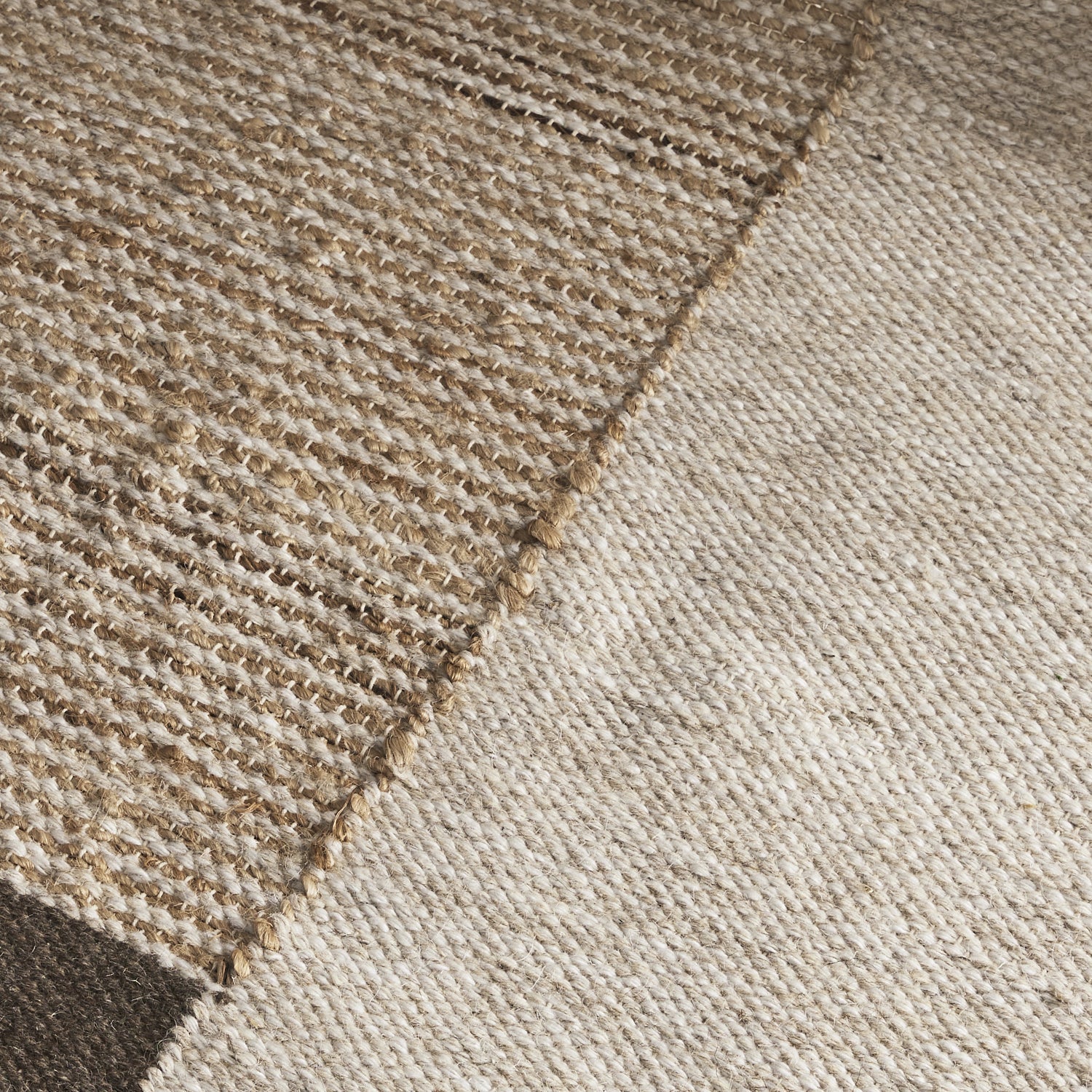 Miranda Cream Grey Wool Jute Rug - Area Rug - Rugs a Million