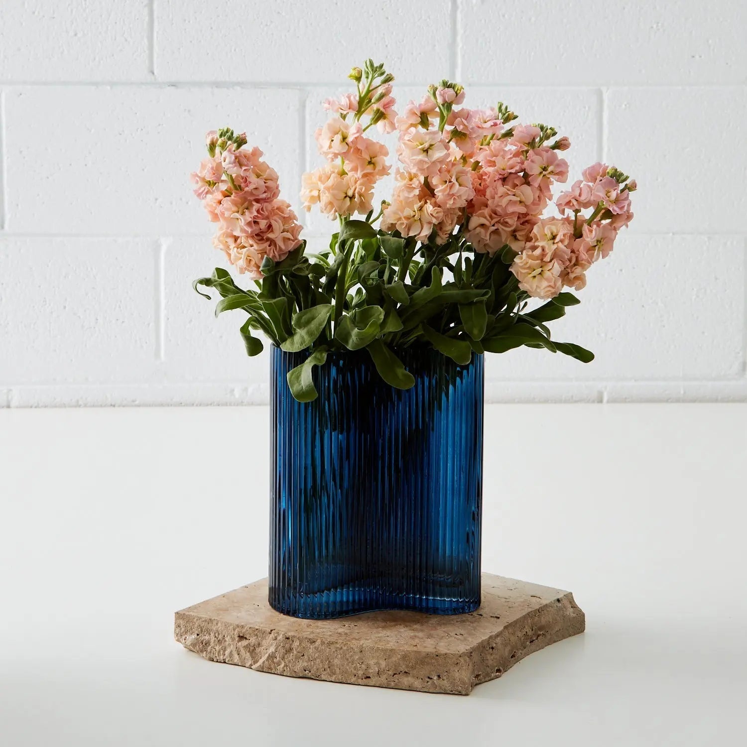 Navy Glass Vase - Vase - Rugs a Million