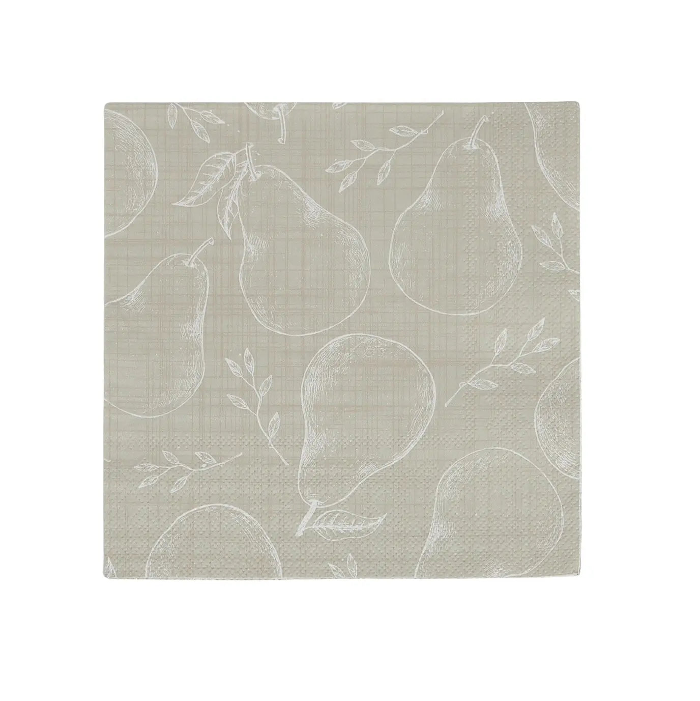 Pear 20pk Napkin Natural - Napkins - Rugs a Million