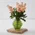 Ridged Round Glass Vase Green - Vases - Rugs a Million