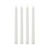 Set of Four Tapered White Dinner Candles - Pillar Packs - Rugs a Million