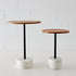 Set of two Wood/Marble Table Natural - Side/Hall Tables - Rugs a Million