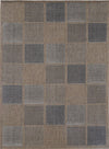 Sisalo Beige Patchwork Square Shape Patterned Ikat Rug - Runner - Rugs a Million