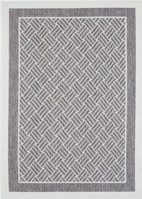 Sisalo Cream Geometric Ikat Bordered Rug - Runner - Rugs a Million