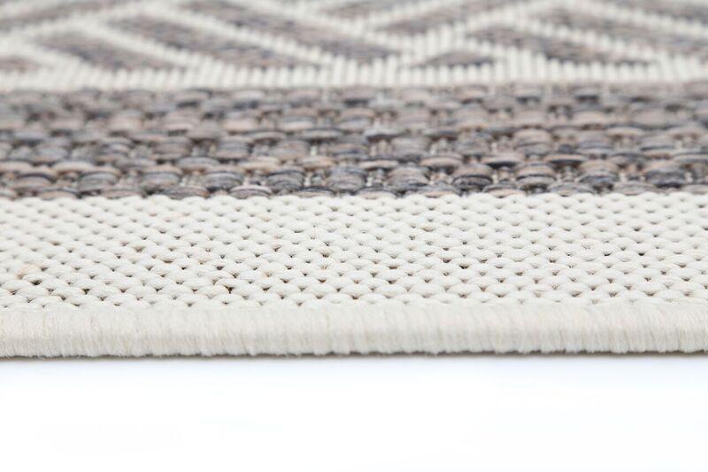 Sisalo Cream Geometric Ikat Bordered Rug - Runner - Rugs a Million