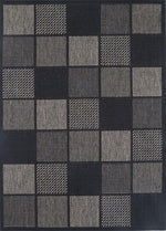 Sisalo Grey Square Shape Patterned Ikat Rug - Runner - Rugs a Million